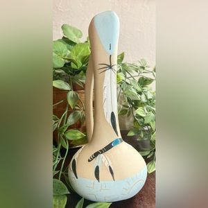 VTG Betty Selby Hand Painted Native American Pottery Picture Artist Signed